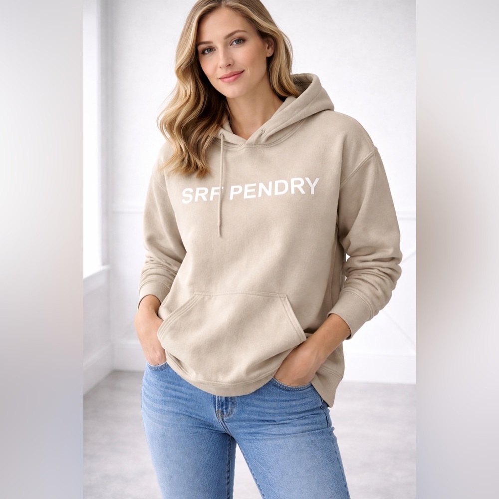 SRF Pendry Women's Hooded Sweatshirt in Beige